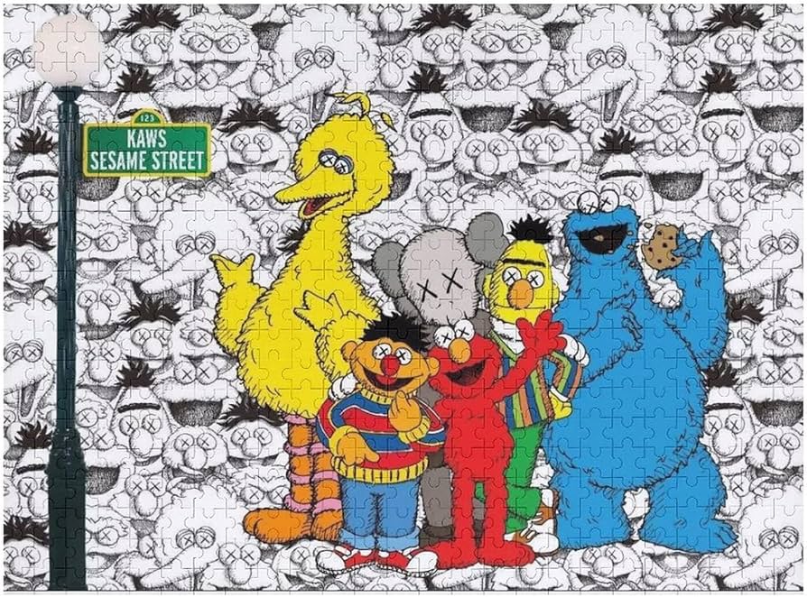 Amazon.co.jp: Kaws 500/1000ピースのパズル 木製のパズル 壁の装飾