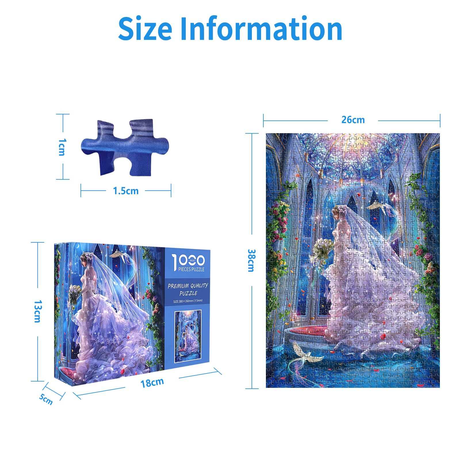 Amazon | (26x38cm)CHengQiSM 1000ピース ジグソーパズル マイクロ