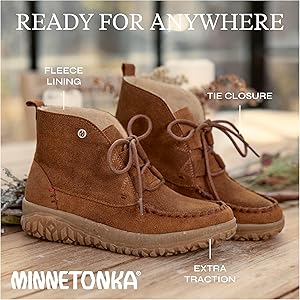 Amazon.com | Minnetonka Women's Tealey, Black, 5 M | Ankle & Bootie