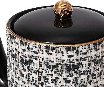 Amazon｜Francfranc フランフラン ツイード ティーポット ブラック