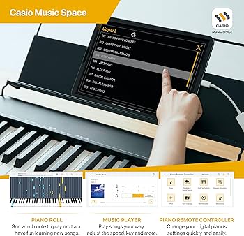 Amazon | カシオ(CASIO)電子ピアノ CDP-S110BK(ブラック) 88鍵盤