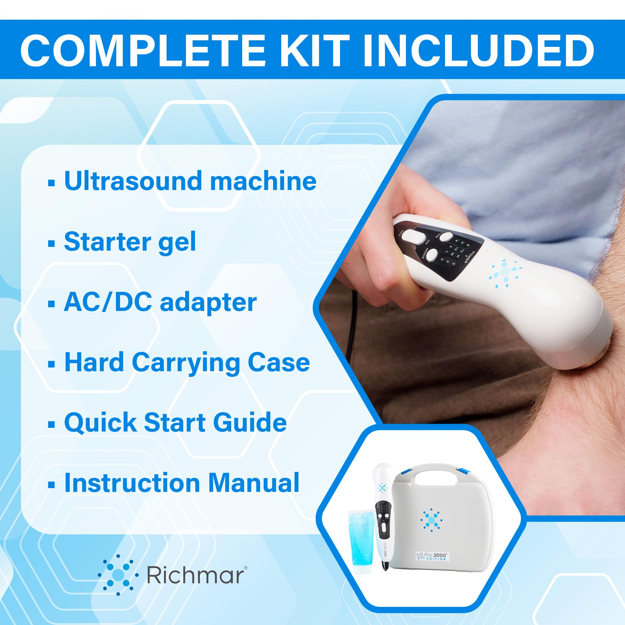 US Pro 2000 2nd Edition Portable Ultrasound Therapy Machine for