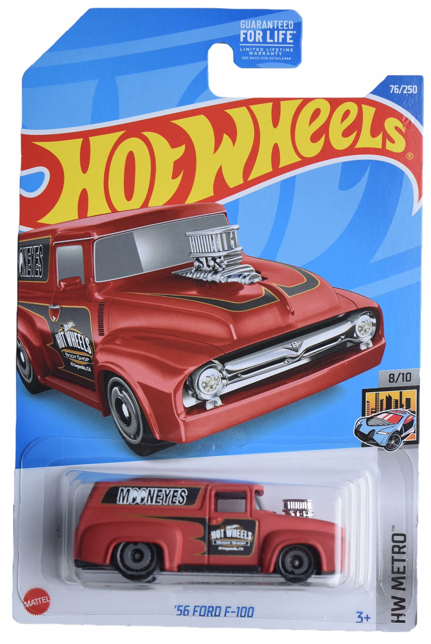 Amazon.com: Hot Wheels '56 Ford F-100, Metro 8/10 [red] : Toys & Games