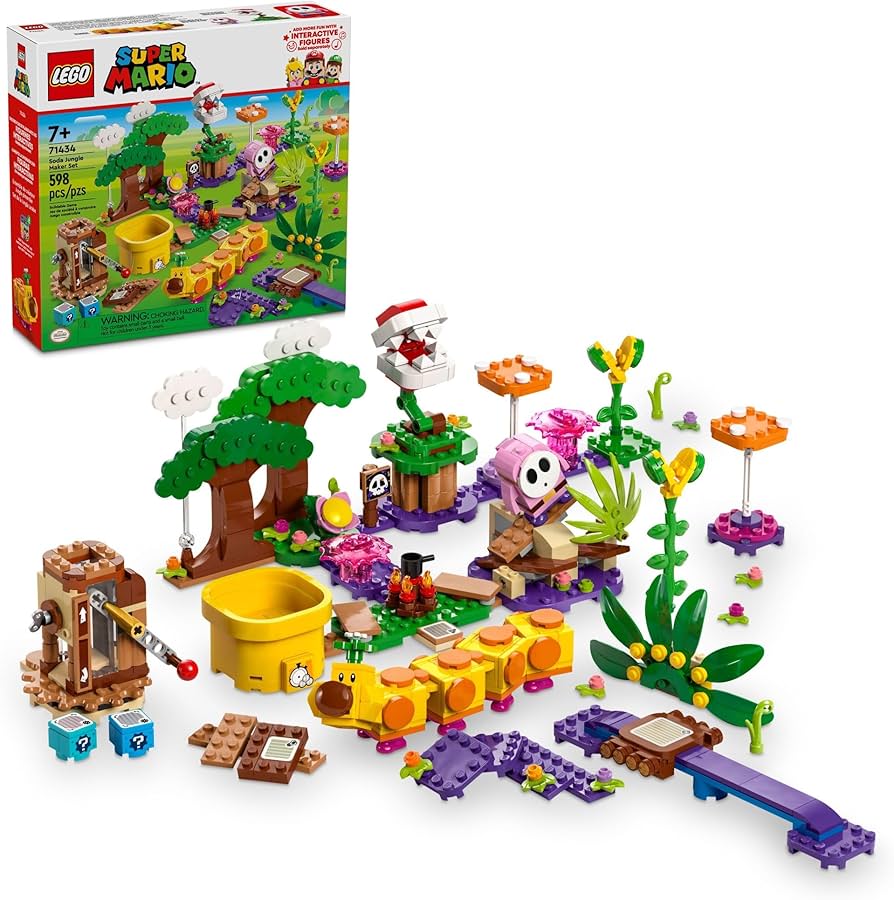 Amazon.com: LEGO Super Mario Soda Jungle Maker Set, Customizable
