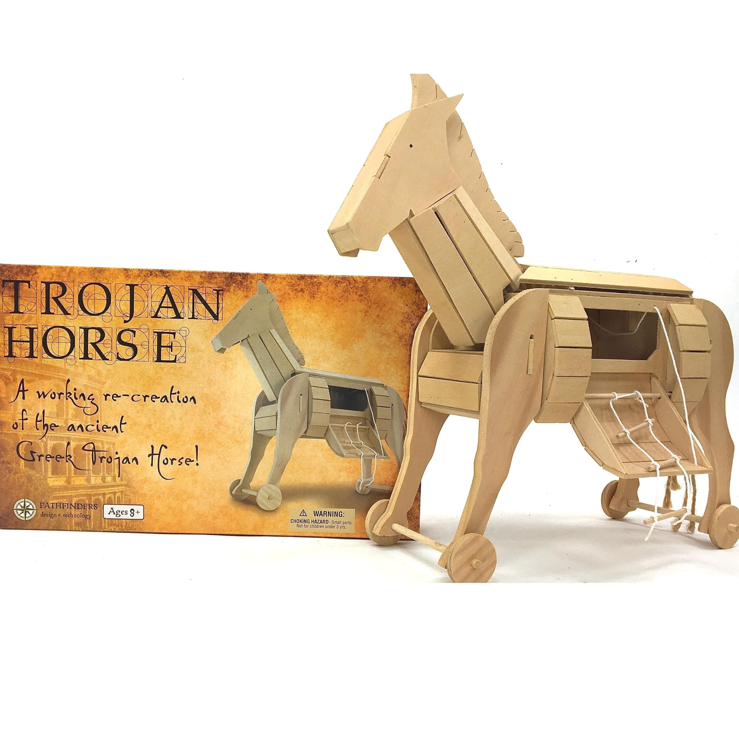 Amazon | 古代の木製科学模型 トロ―ジャン（トロイの木馬