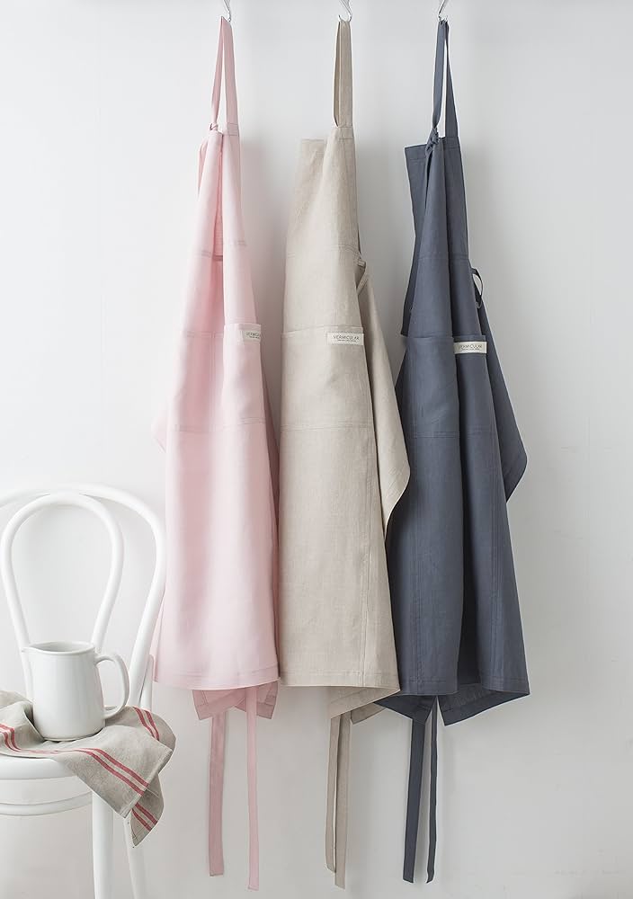 Amazon｜バーミキュラ オーガニックリネン100% エプロン Sakura(桜染