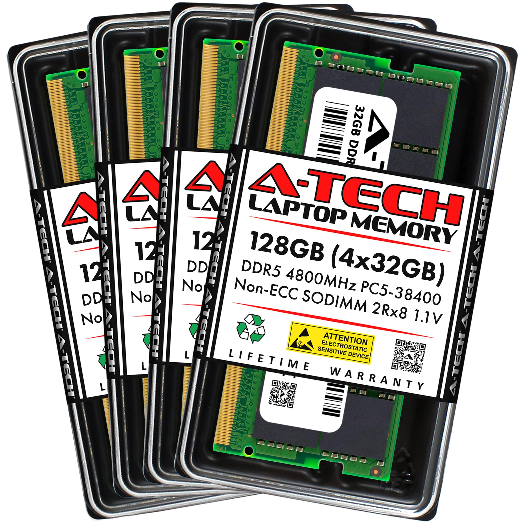 Amazon.co.jp: A-Tech 128GB キット (4x32GB) DDR5 4800MHz PC5-38400