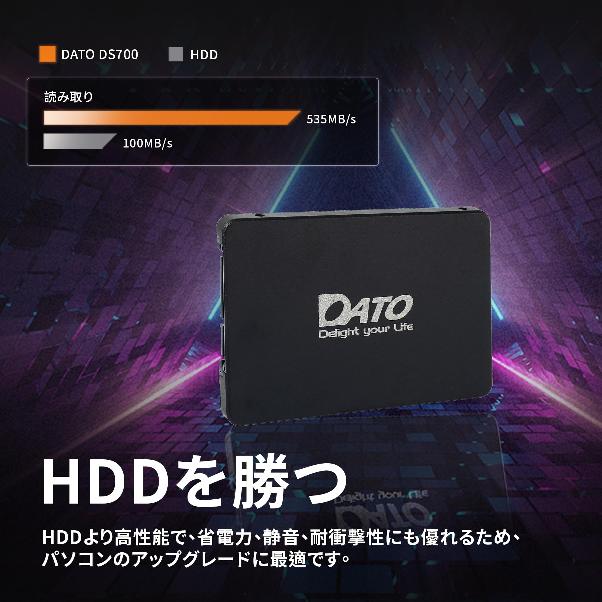 Amazon | DATO SSD 512GB 2.5インチ SATA3 6Gbps 内蔵型 高速ソリッド