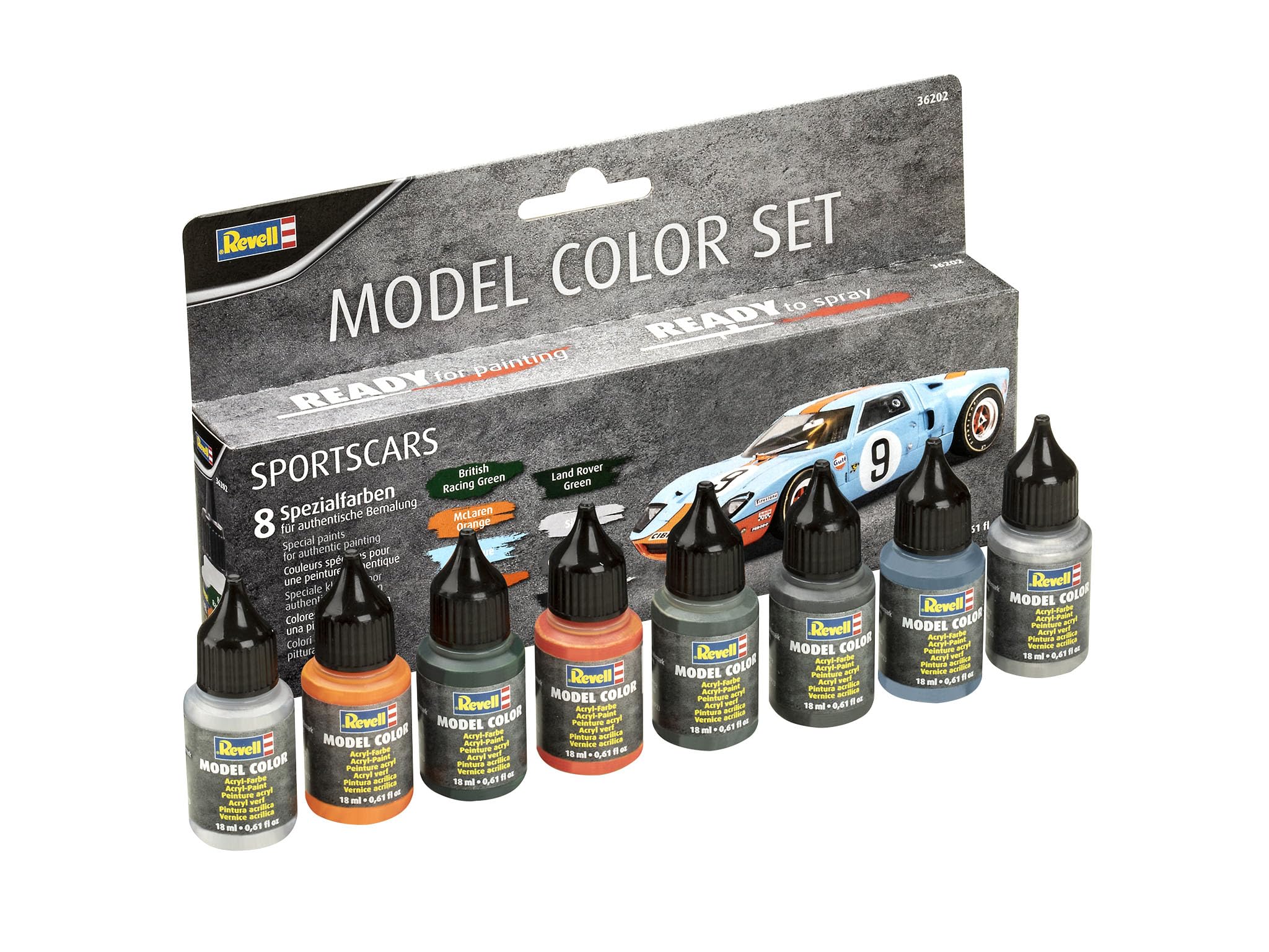 Amazon.com: Revell 36202 Model Color - Sportscars - 8x 17ml