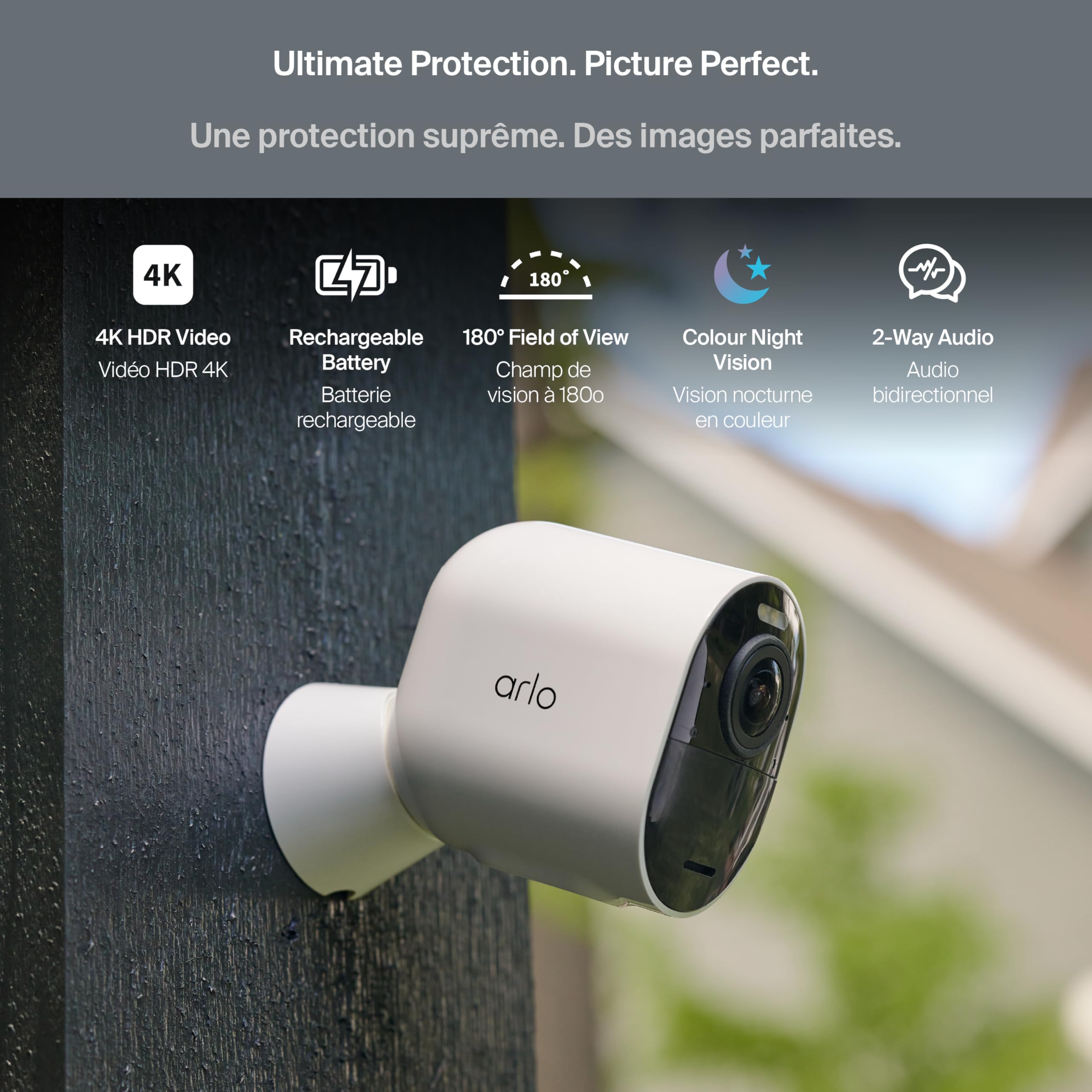 Arlo Ultra Add-On Security Camera 4K HDR (3rd Gen, 2025 Release
