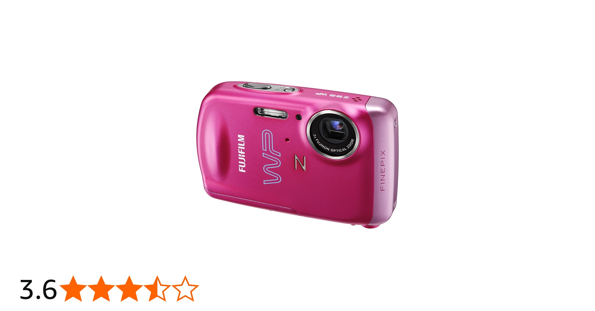 Fujifilm Finepix Z33WP Digital Camera - Pink (10MP, 3x Optical