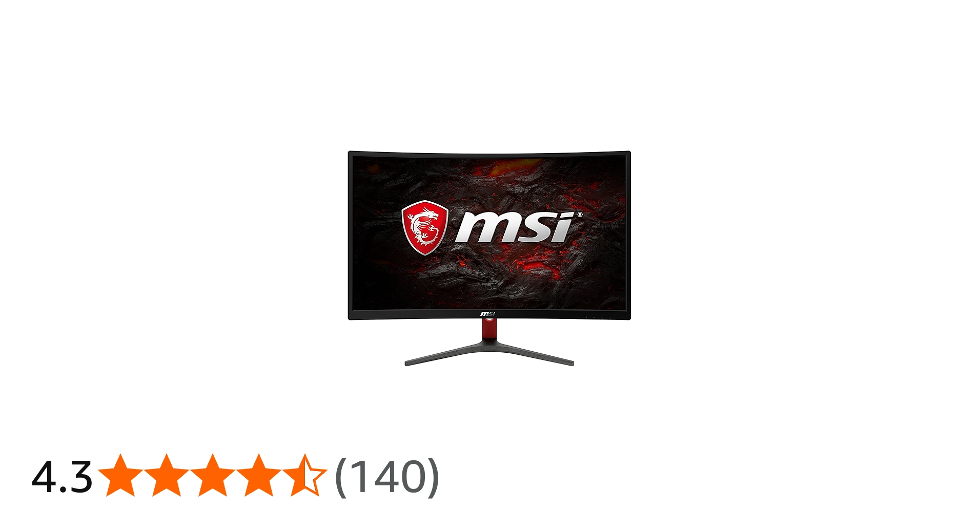 Amazon.co.jp: MSI Optix G24C ゲーミングディスプレイ [24型 湾曲