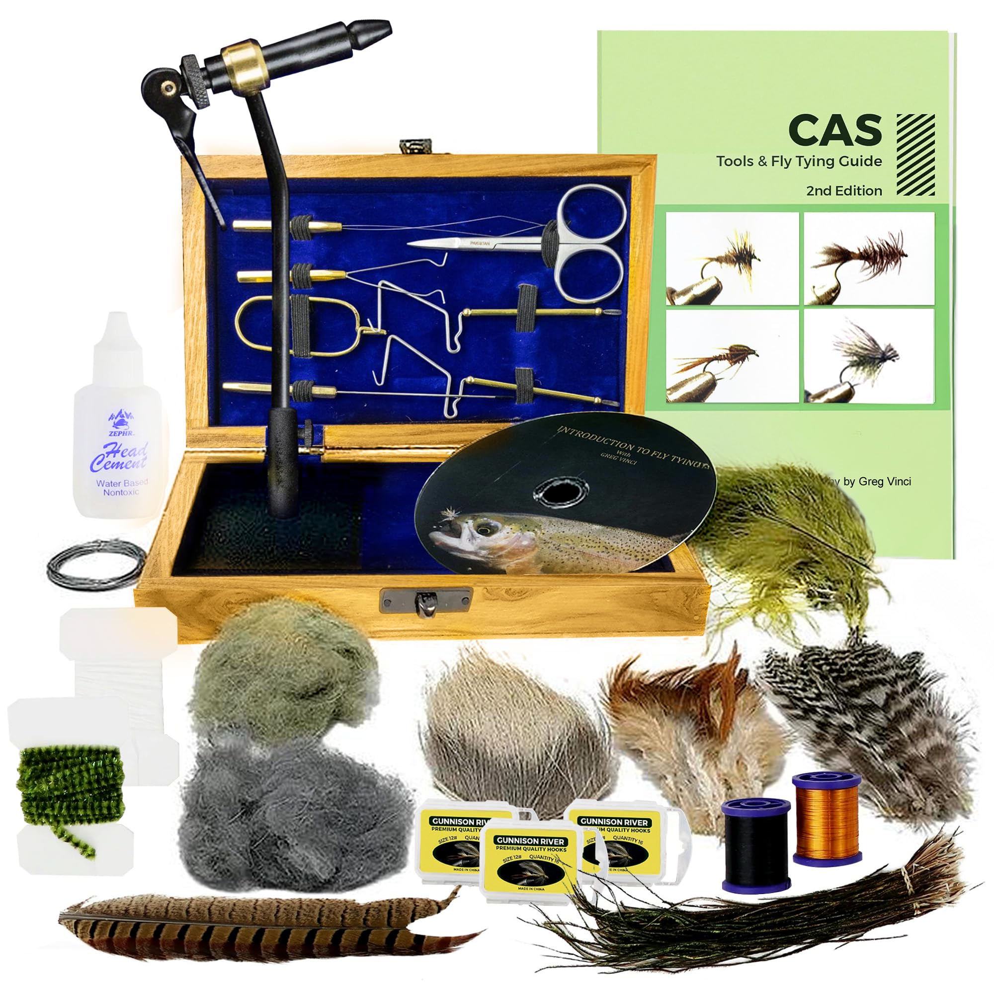 Amazon | Creative Angler フライタイイング標準ツールキット 木製