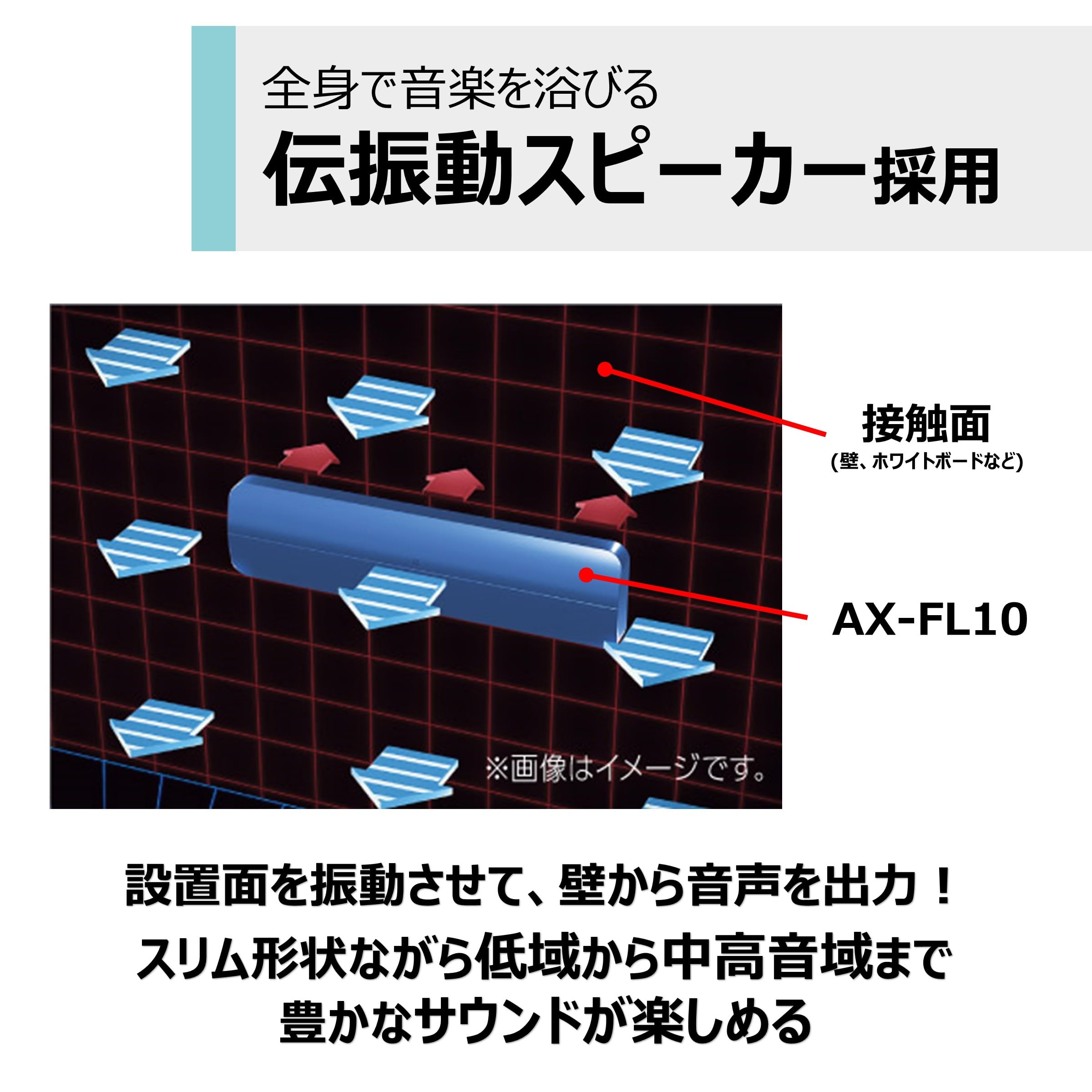Amazon.co.jp: AUREX 伝振動 ワイヤレススピーカー AX-FL10 Bluetooth