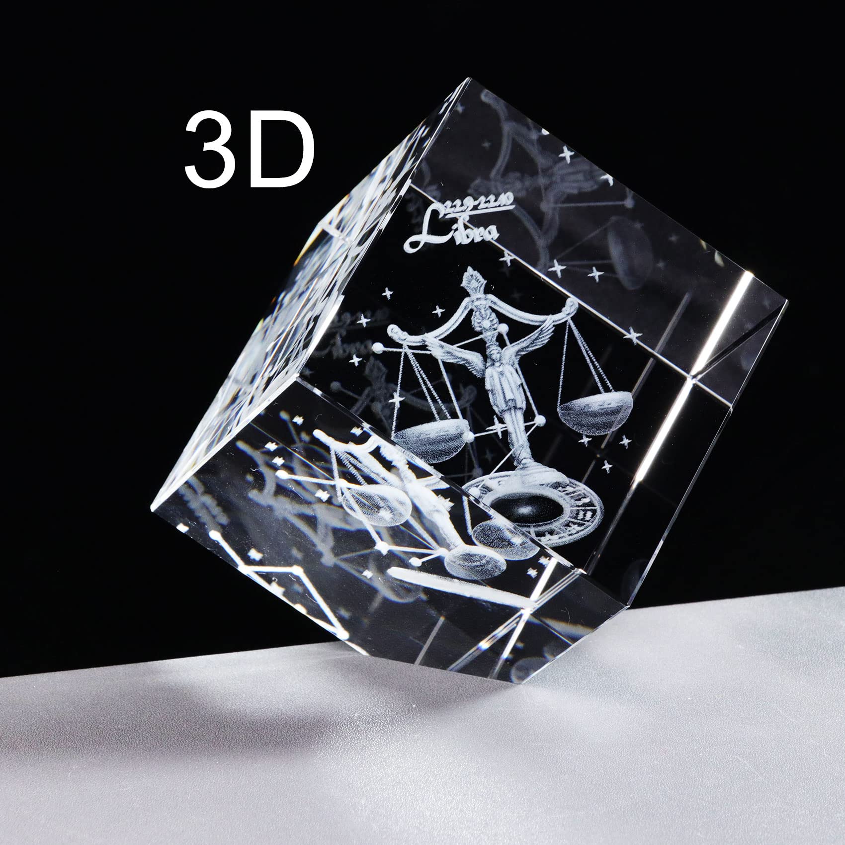 Amazon.co.jp: 3D クリスタル 天秤座ギフト 星座 占星術ギフト 女性