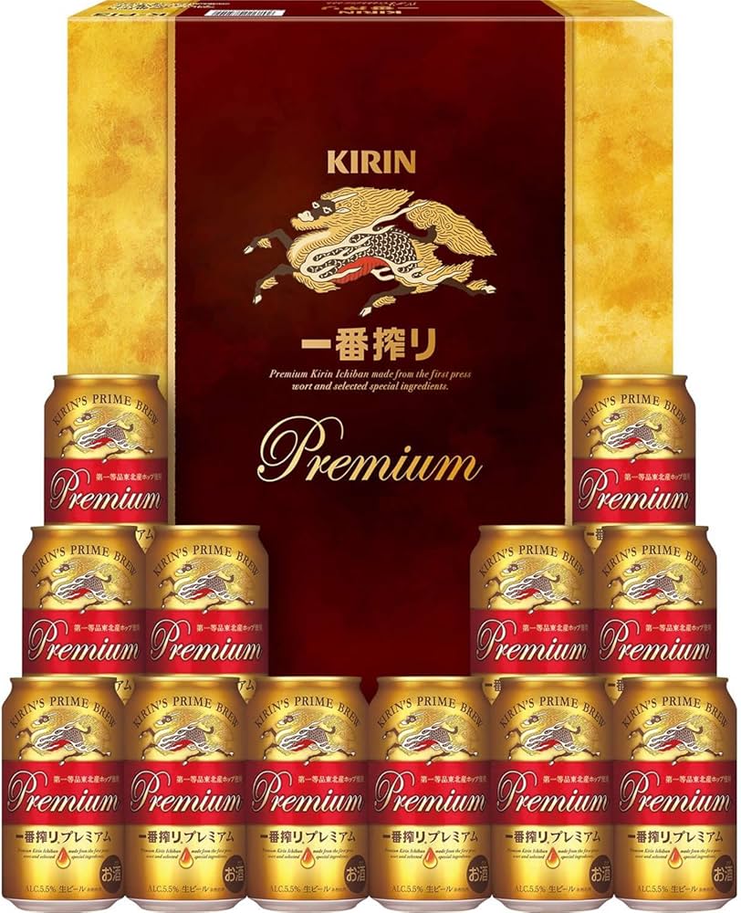 Amazon.co.jp: 一番搾り ビールギフト 350ml×12本 一番搾り プレミアム
