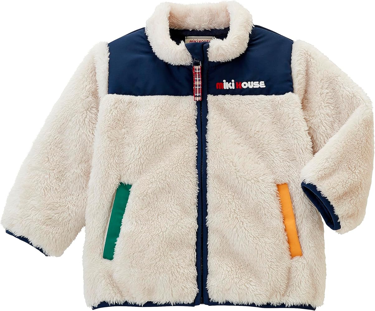 Amazon | [ミキハウス] ジャンパー アウター ボア フリース 防寒