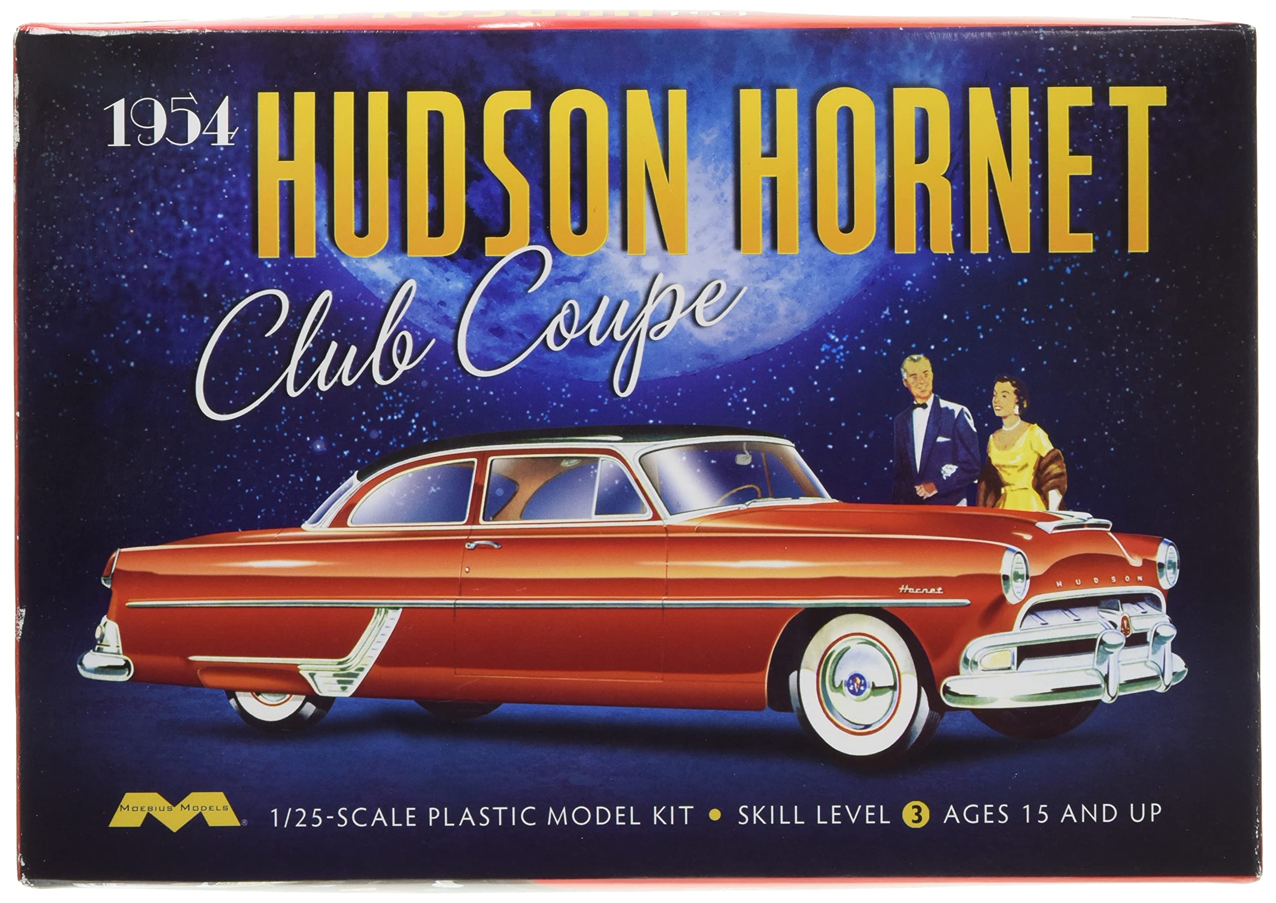 Amazon.com: Moebius Model 1/25 1954 Hudson Hornet Club Coupe