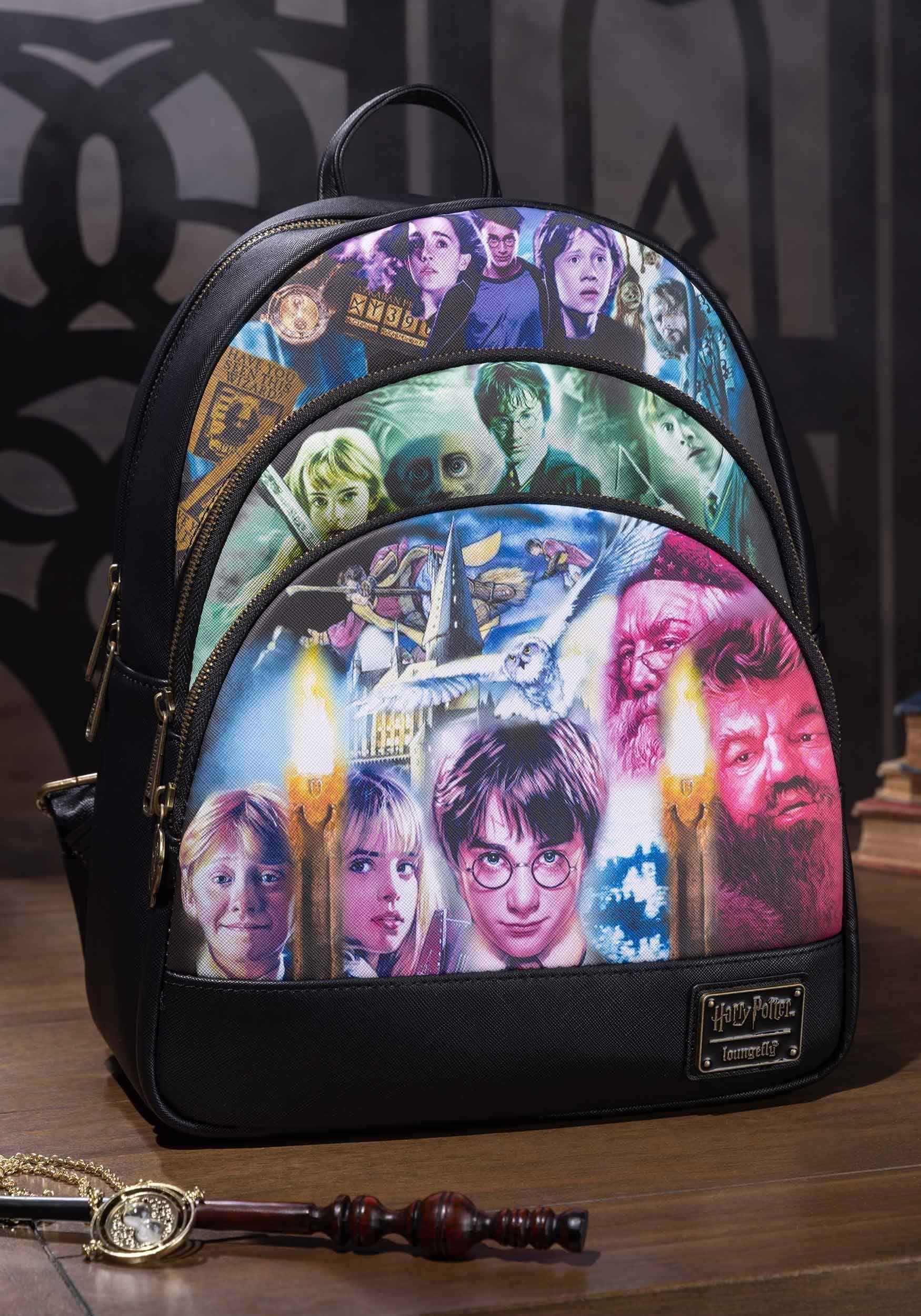 Amazon.com: Loungefly Harry Potter Trilogy Triple Pocket MINI