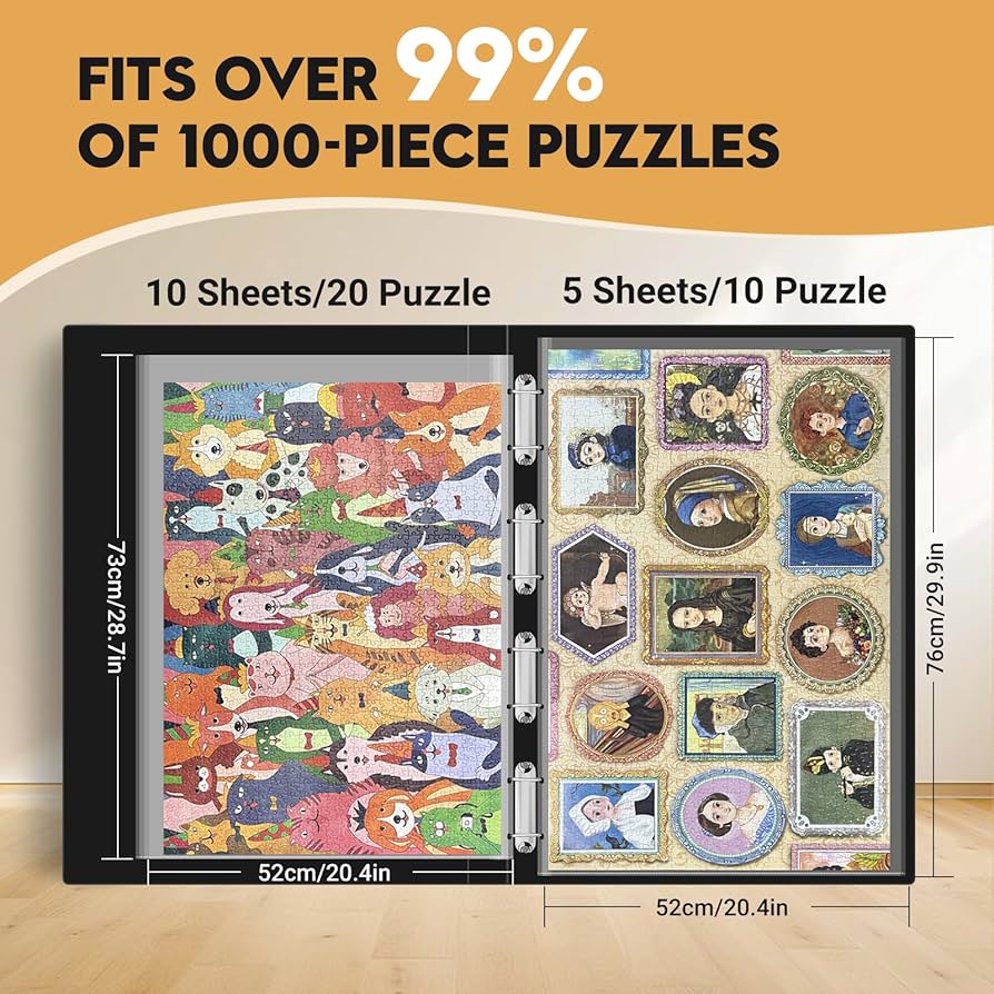 Amazon.co.jp: Nariolar 1000ピース パズル収納フォルダー ポータブル