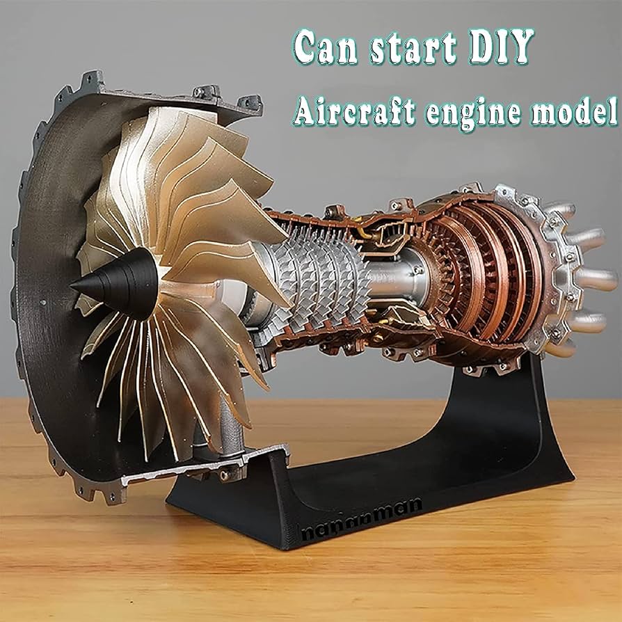 Amazon.co.jp: 航空機エンジンモデル、DIY航空ターボファンエンジン