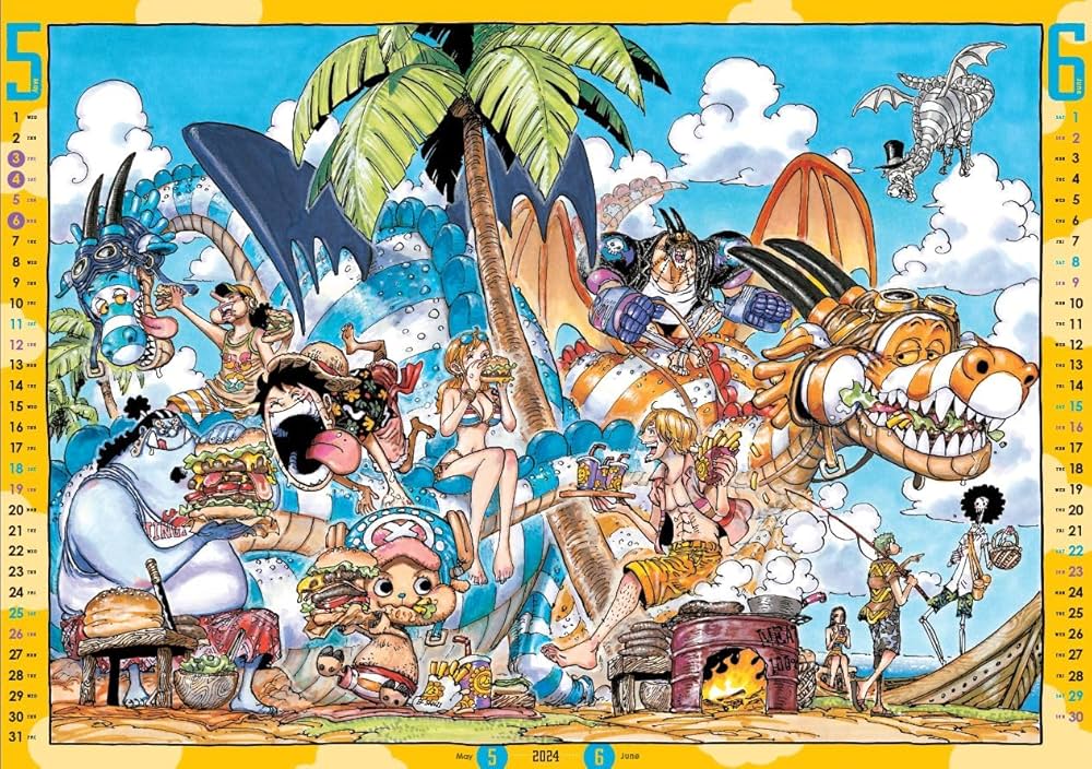 ONE PIECE』コミックカレンダー 2024 (大判) (マルチメディア) | 尾田