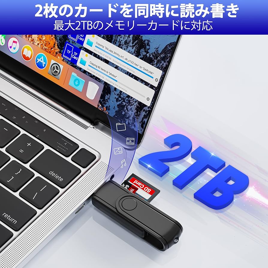 Amazon.co.jp: Lightning sdカードリーダー 、iPad用、2in1 SD/Micro