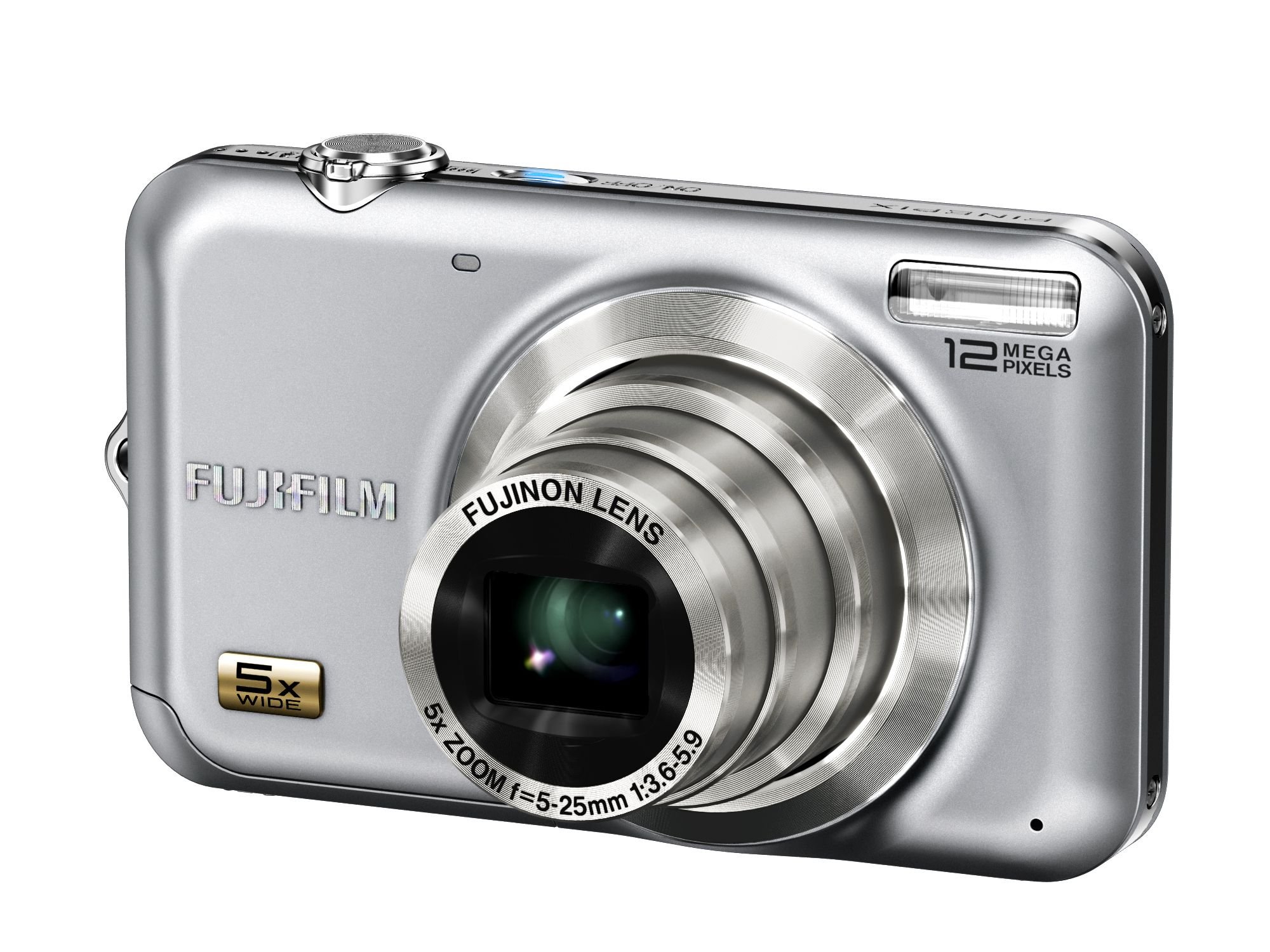 Fujifilm FinePix JX200 Digital Camera - Silver (12MP, 5x Optical