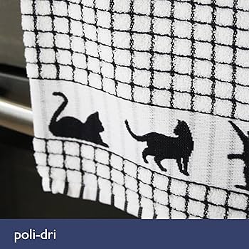 Amazon.com: Samuel Lamont Poli-dri Jacquard Tea Towel Cat : Home