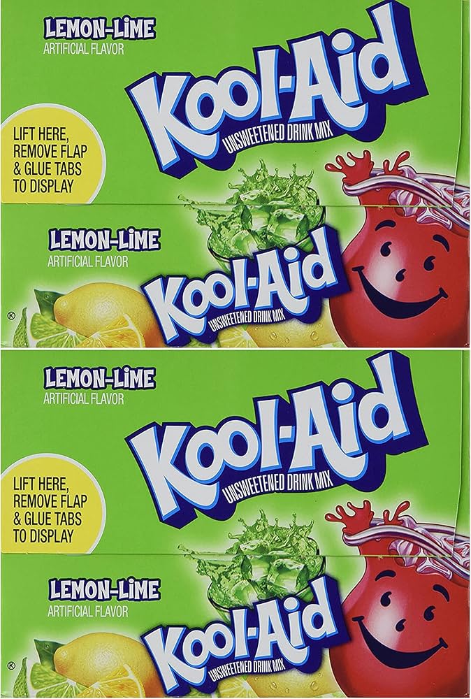Amazon.com : Kool-Aid Lemon-Lime Unsweetened Soft Drink Mix, 0.13