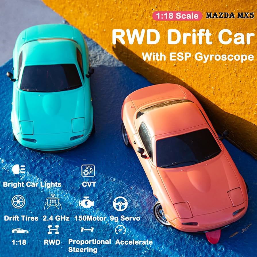 Amazon.com: Skymaker LDR/C LD1804 RC Drift Car 1/18 Mini Drift RC