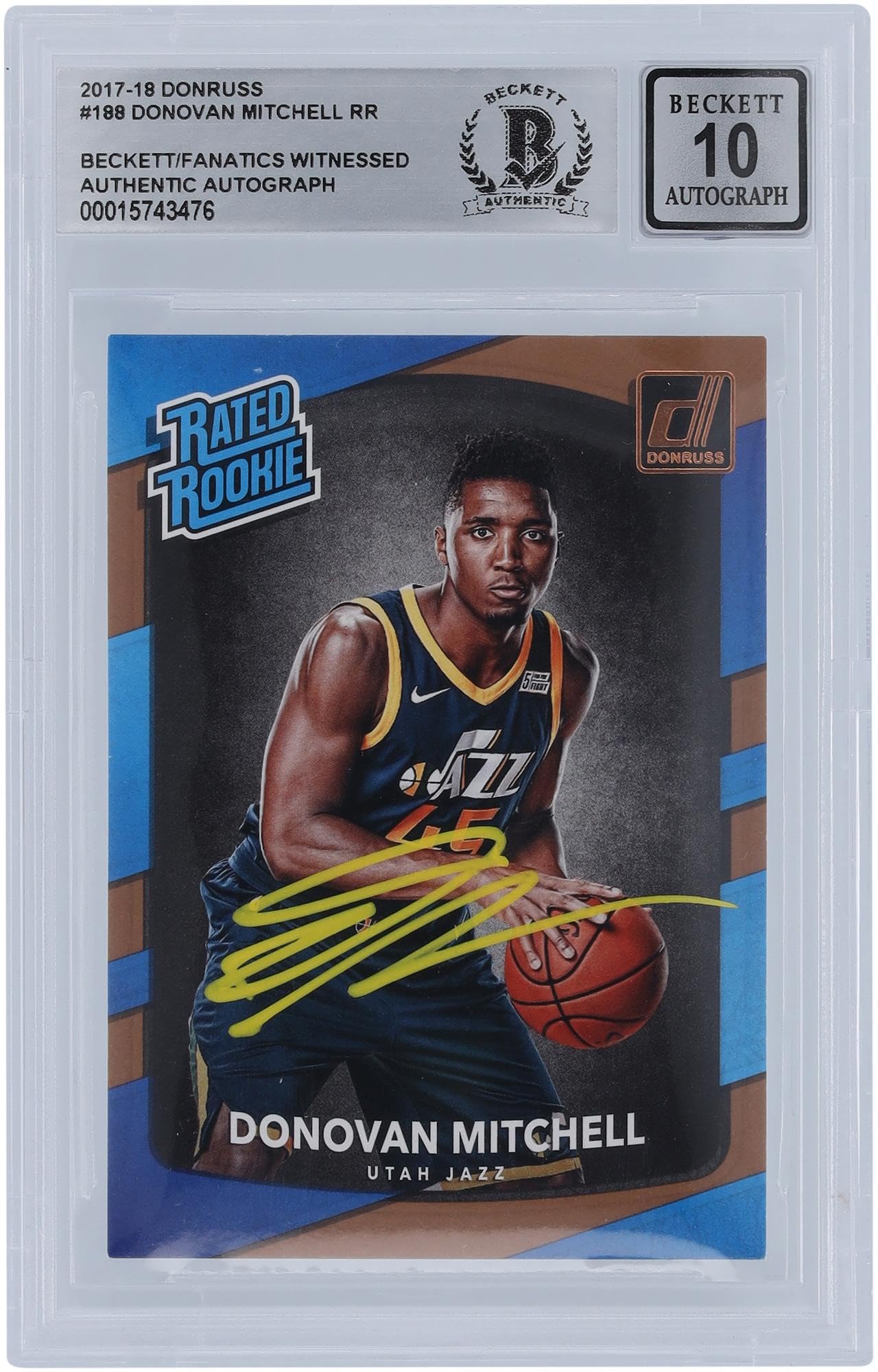 Amazon.com: Donovan Mitchell Utah Jazz Autographed 2017-18 Panini