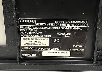 Amazon.com: Aiwa HV-MX100 Hi-Fi Multi-System VCR : Electronics