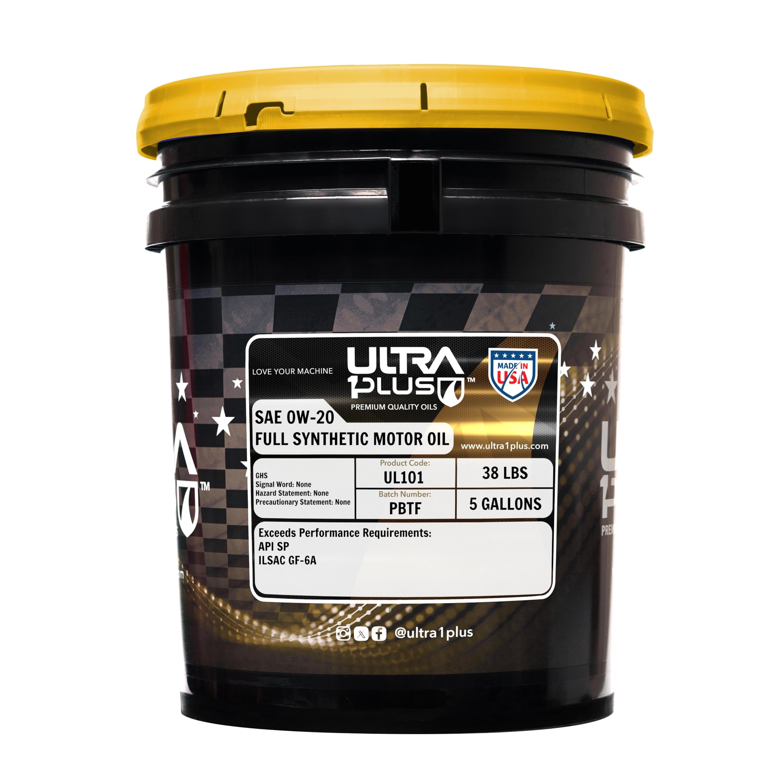 ULTRA 1PLUS SAE 0W-20 Full Synthetic Oil API SP ILSAC GF-6A - 0W20