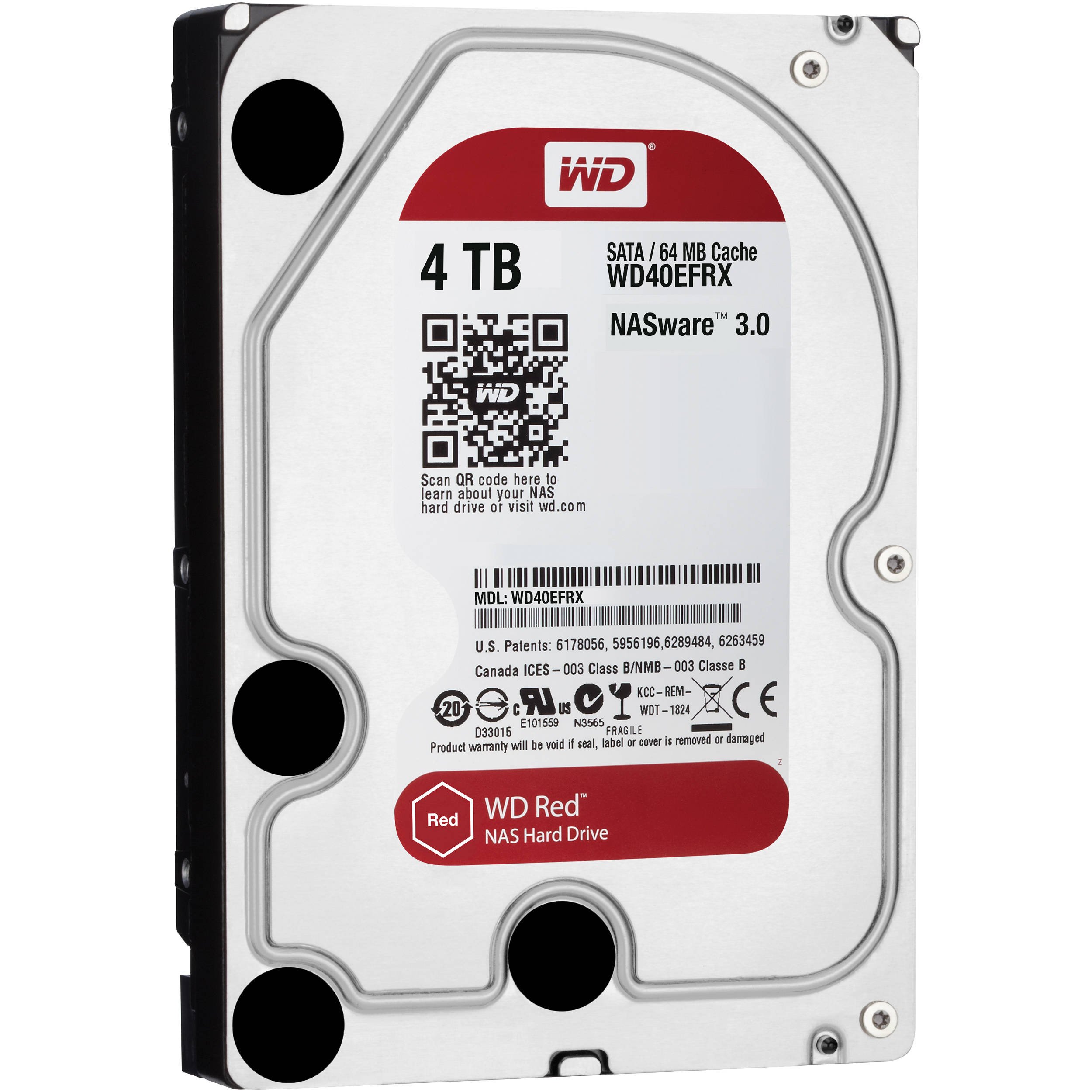Amazon.com: Western Digital WD40EFRX WD Red NAS Hard Drive - Hard
