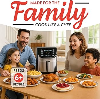 Amazon.com: Gourmia Air Fryer - 8 Qt Extra Large Capacity