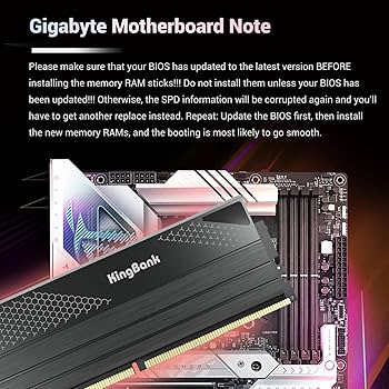 Bilgisayar Bellek Ram Hynix A-die KingBank DDR5 32 GB (2x16GB