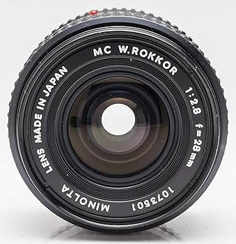 Amazon.co.jp: Minolta MF レンズ MC W.ROKKOR 28mm F2.8 : 家電＆カメラ