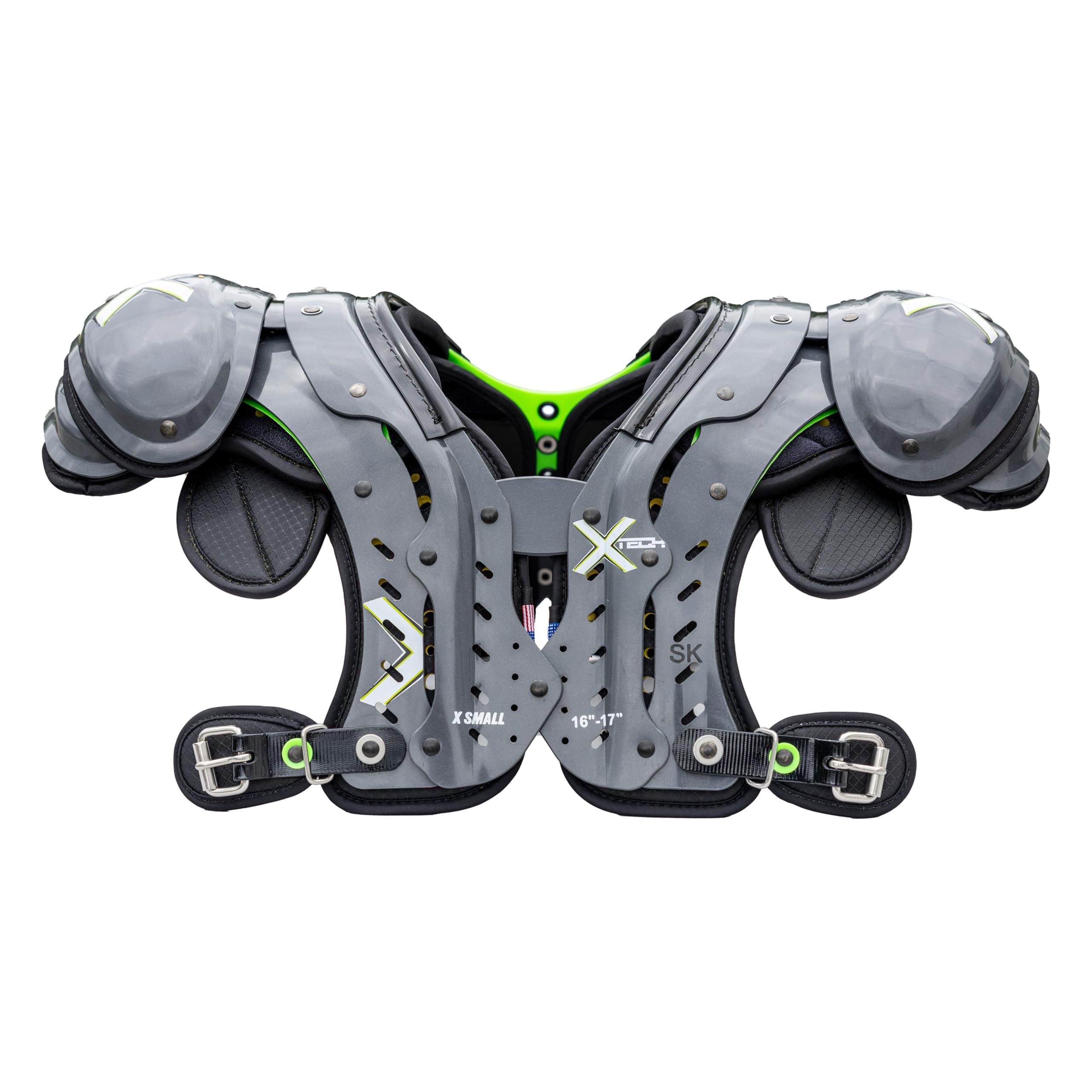 XTECH X2 Football Shoulder Pads - Best Configuration for RB, TE