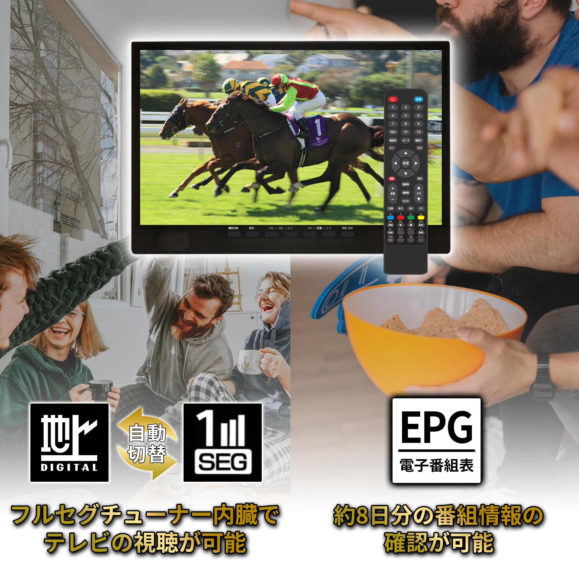 Amazon | [東京Deco] 14インチ 液晶テレビ 地上/BS/CSﾁｭｰﾅｰ搭載