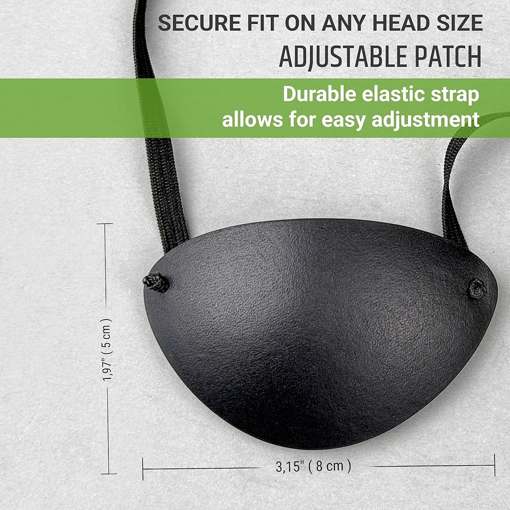 Amazon.com: Premium Handmade Leather Eye Patch with Soft Foam