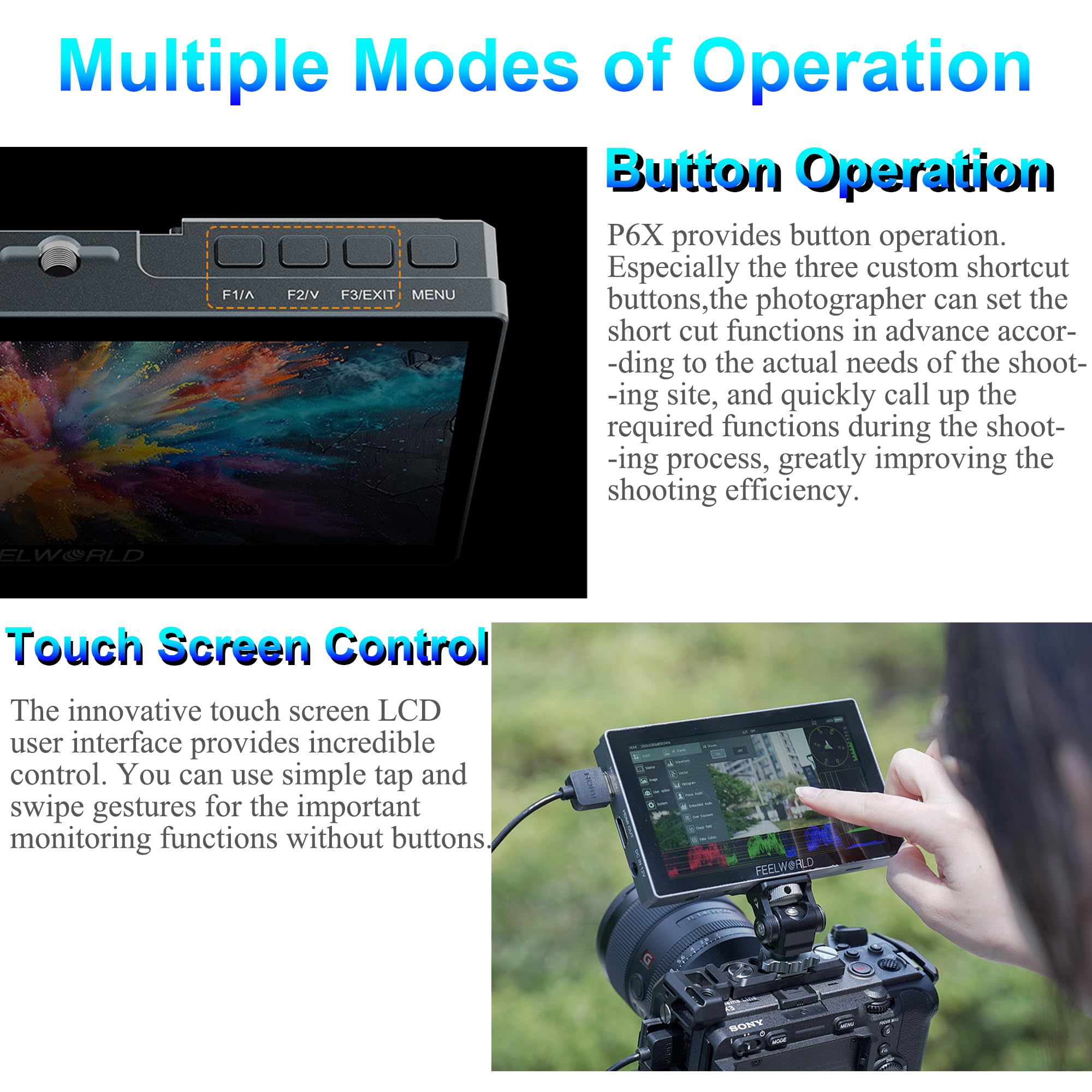 Amazon.com : Feelworld P6X 5.5 Inch Aluminium Camera Monitor