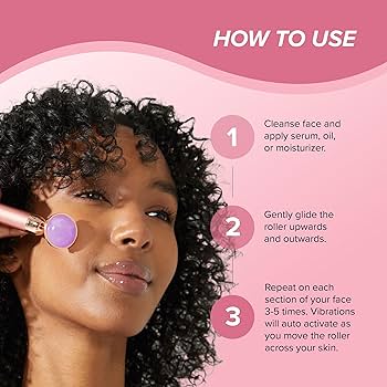 Amazon.com: Skin Gym Amethyst Revati Vibrating Face Roller