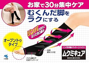 Amazon | ムクミキュアオープントゥタイプ 着圧ソックス SMサイズ 1足