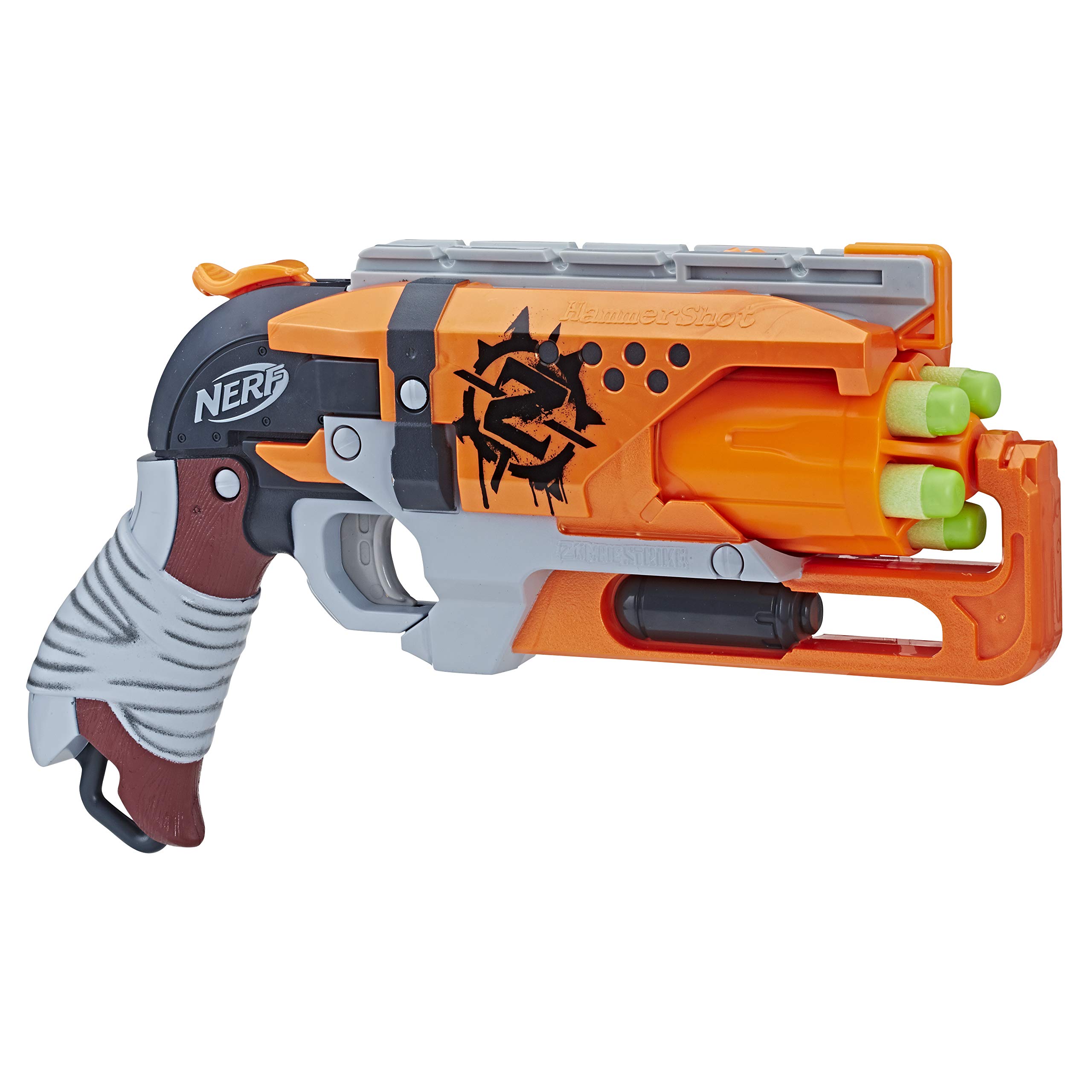 Amazon.com: Nerf Zombie Strike Hammershot Blaster : Hasbro: Toys
