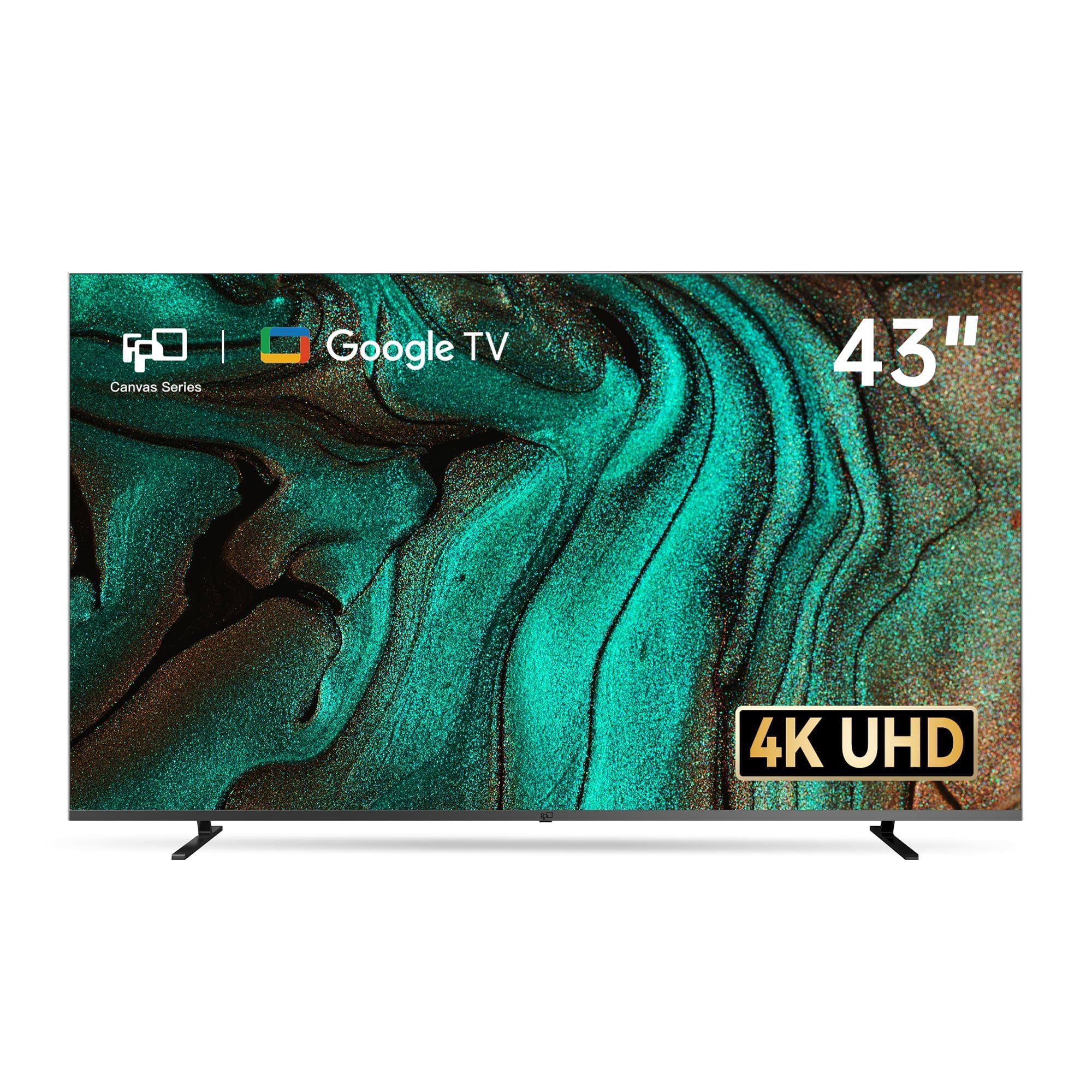 Amazon.com: FPD 43 Inch Smart TV, 4K UHD LED Flat Screen Google TV