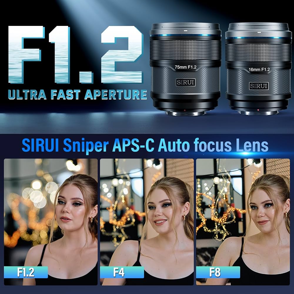 Amazon.co.jp: SIRUI Sniper 16mm、75mm オートフォーカスレンズセット