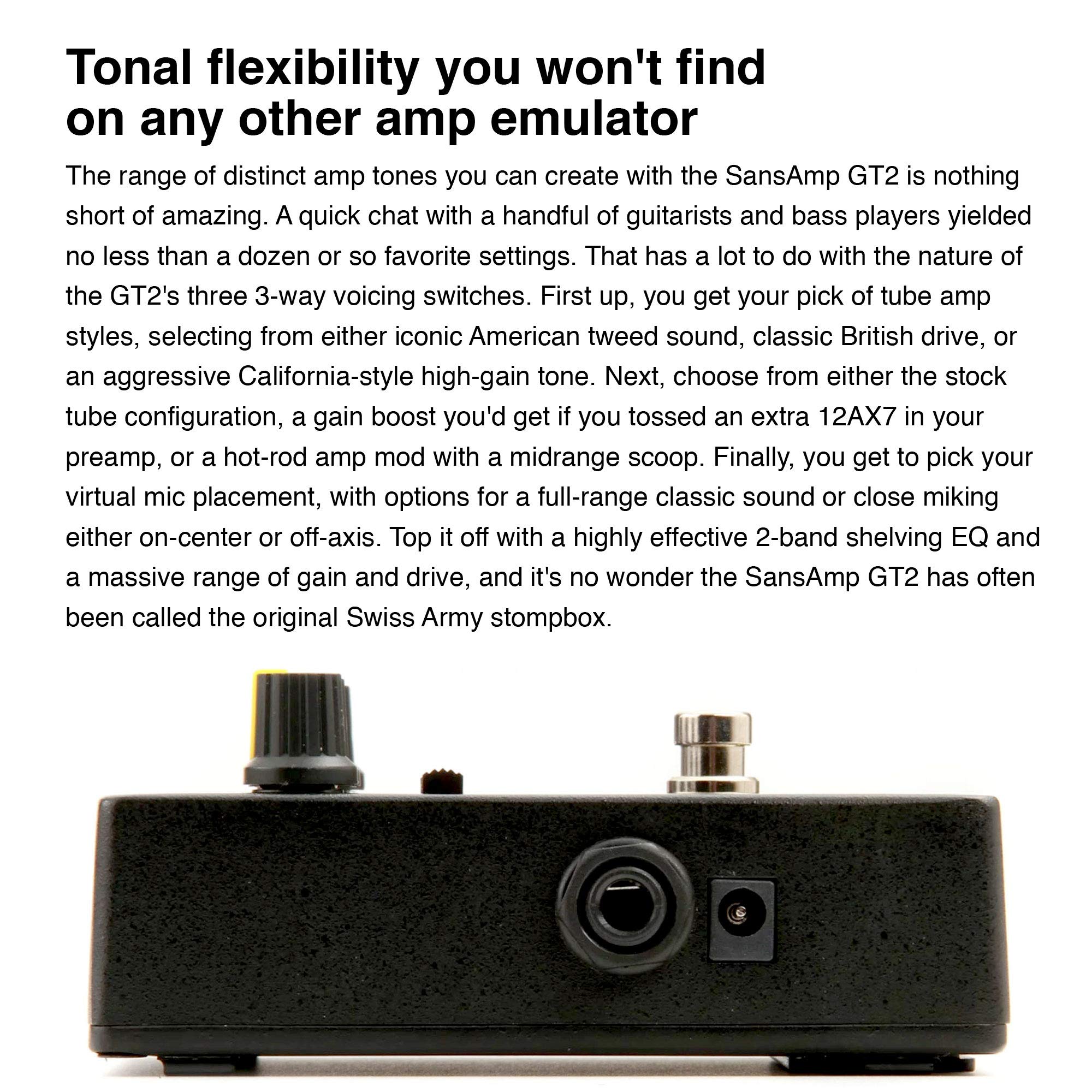 Amazon | TECH21 SANSAMPギター用 チューブアンプ・シミュレーター GT2