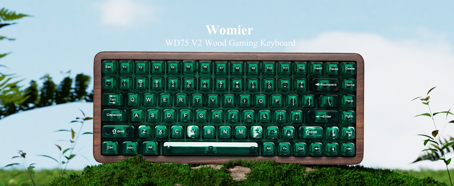Amazon.com: Womier 75% Mechanical Keyboard Wireless with QMK/VIA