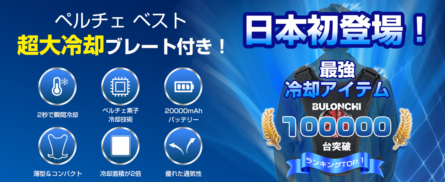 Amazon.co.jp: [Bulonchi] ペルチェ ベスト【2025超大冷却面・冷却